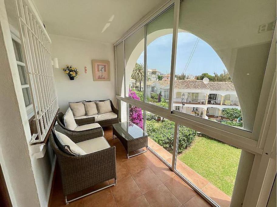 Appartamento lux 2 kmr app Stella Blanca met zwembaden airco en zeezicht Fuengirola Esterno foto