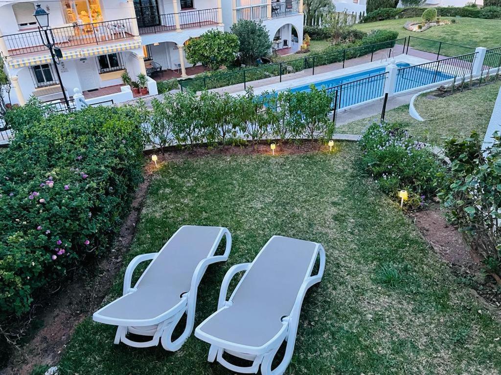Appartamento lux 2 kmr app Stella Blanca met zwembaden airco en zeezicht Fuengirola Esterno foto
